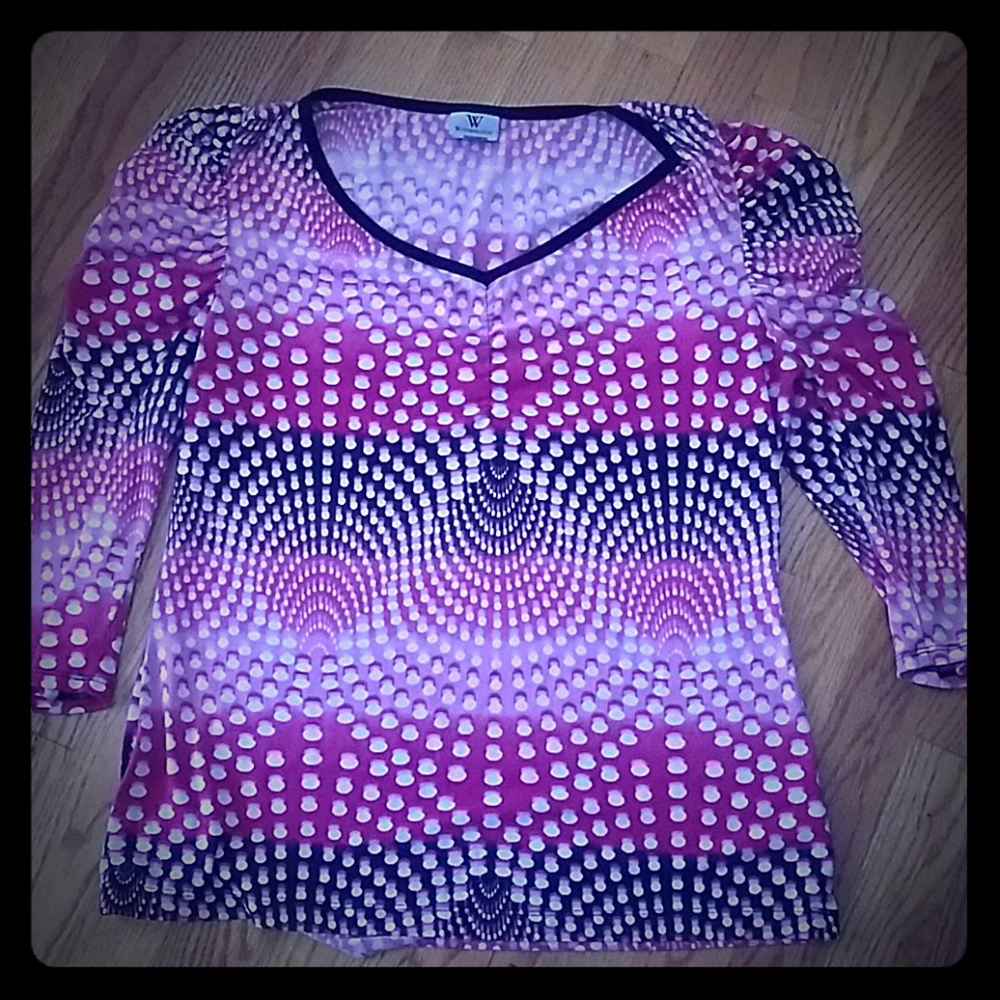 Worthington 3/4" puffy sleeve top